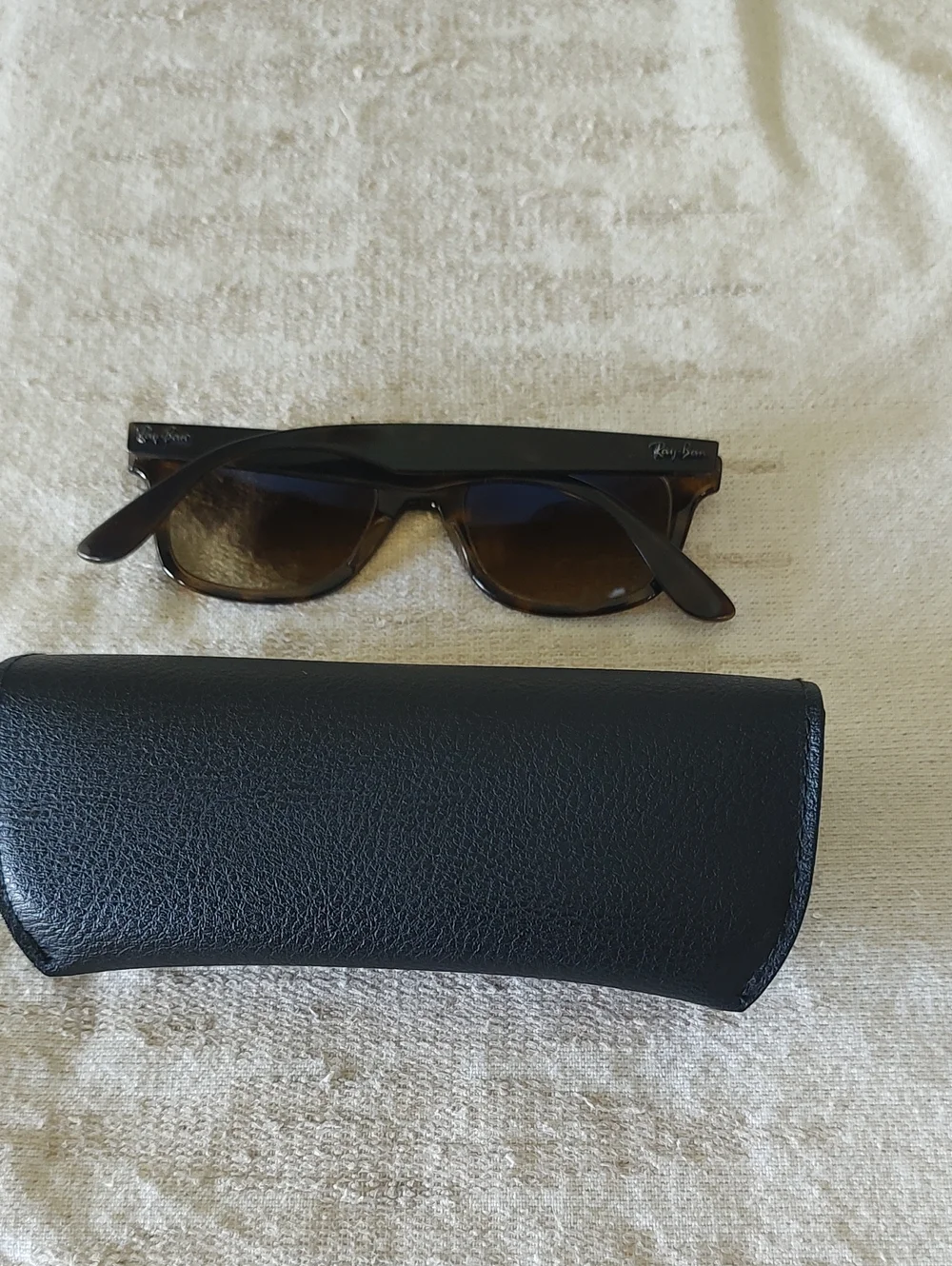 Ray-Ban Men’s Tortoiseshell Sunglasses with Brown Lenses Polarized
